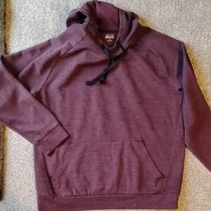ZELOS Men's Burgundy Hoodie